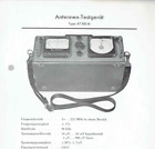 Klemt Antennen-Testgerät Type At 200 M Beschreibung Technische Daten