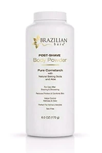 Brazilian Bare Post-Shave Body Powder, 6.0 Ounce  QUICK & FREE SAME DAY SHIPPING - Picture 1 of 10