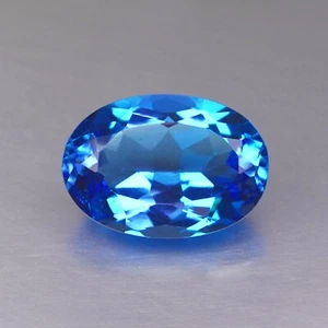 7,21 CT Top! Erstklassiger 100% natürlicher Schweizer Blautopas aus Brasilien - Bild 1 von 4