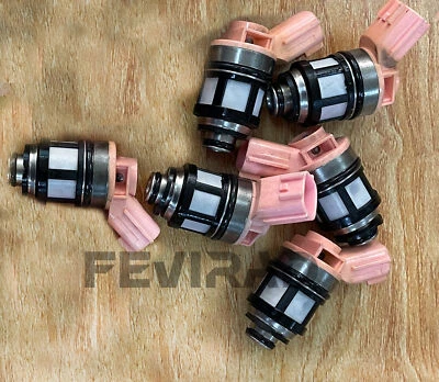 6 inyectores de combustible OEM para Infiniti QX4 1997-2000 3,3 L JS23-4 166009S200 Foto 1 de 3