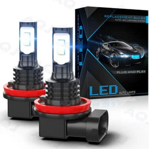 2x H8 LED Angel Eyes Halo Ring Light Bulbs Xenon For BMW E92 80W 8000K blue - Picture 1 of 13