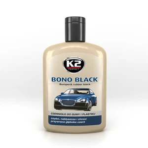 K2 BONO BLACK Bumper & RUBBER Back to BLACK RESTORER SCRATCHES Plastic 250ml - Picture 1 of 11