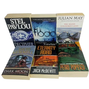6 x Thriller Suspense Mystery Sci-Fi Dystopian Small Paperback Fiction - Picture 1 of 10