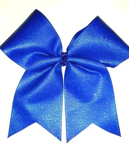 Blau glitzernde Team Cheer Haarschleife - Bild 1 von 1