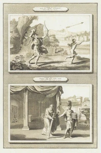 LIQUIDATION!! ANTIQUARIAN PRINT: HISTORY of OLD & NEW TESTAMENT - BOOK of SAMUEL - Picture 1 of 2