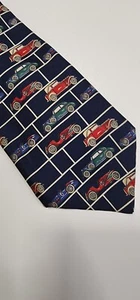 Corbata de autos antiguos italianos 100 % seda para hombre Barindelli Bellagio - Imagen 1 de 9
