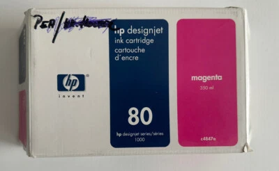 Original hp 80 magenta tintenpatronen hp C4847A hp designjet 1050 1055 350ml - Bild 1 von 2