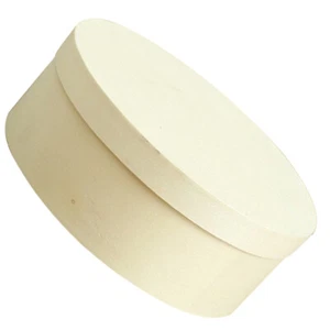 Round Wooden Box with Lid Gift Packing Wooden Box Wooden Storage Box Candy Wood - Picture 1 of 12