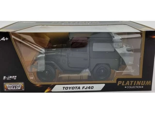 Motormax 1/24 1974 Toyota FJ40 Hard Top Nero Opaco - Immagine 1 di 1