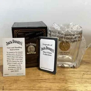 Vintage 2002 Legends of Jack Daniels Shot Glass Ghent Belgium Gold Medal 1905 - Picture 1 of 5