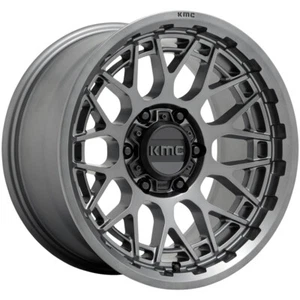 (1) 18x9 +0 KMC KM722 Technic 6x5.5 Anthracite Wheel - Picture 1 of 3