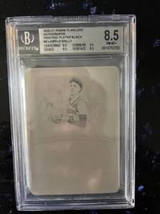 Autógrafos de bola Lamelo 2020-21 impecables placa de impresión 1/1 novato BGS - Imagen 1 de 2