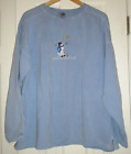 Ladies 2XL Snowman Sweatshirt Do You See What I See Purple Authentic Pigment