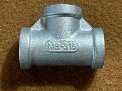 1/4" NPT-150 PIPE FITTING "Tee" - 316 Stainless Steel - Image 1 of 3