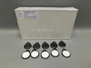 (10) Dormakaba 12640-P24-BK RFID Fobs w/ MiFare + Plus 2K Memory Black - Picture 1 of 2