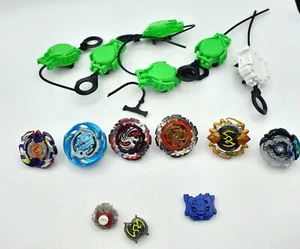 Beyblade Lot Of 6 With Launchers Ripcords Beys Metal Etc - Picture 1 of 22