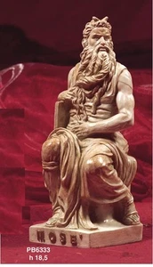 Michelangelos Moses Figur 18,5 cm aus Resin by Paben - Bild 1 von 1