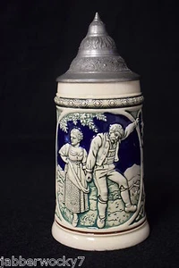 Wick Werke No. 8005 Lidded German Stoneware .5 Liter Stein 1921-1937 - Picture 1 of 1