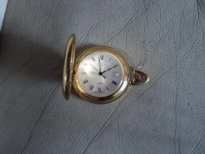 VINTAGE ROTARY FULL Hunter Quartz Swiss Made Pocket Watch NEED NEW BATTERY - Picture 1 of 5