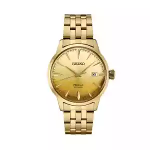 Seiko Presage SRPK46J1 Automatic Cocktail Time Gold-Tone Made in Japan Seiko - Picture 1 of 6
