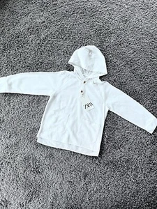 ZARA NWT hoodie shirt button size 5-6 years - Picture 1 of 3