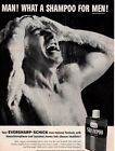 Vintage advertising print ad Soap Eversharp Schick Man what a Shampoo for Men 56