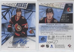 2021 Upper Deck SP Game Used Authentic Rookies Blue Parker Kelly Rookie Auto RC
