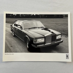 Rolls Royce Silver Spirit Car Factory Press Photo Photograph - Picture 1 of 5