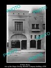 OLD POSTCARD SIZE PHOTO OF EL PASO TEXAS THE SINGER SEWING MACHINE Co c1920