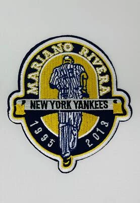 Camiseta deportiva Mariano Rivera New York Yankees retiro manga hierro en parche - 4" x 3 Foto 1 de 2