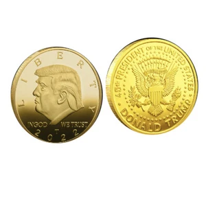 20 PIEZAS 2022 Presidente Donald Trump Moneda Desafío Águila US LIBERTY Oro - Imagen 1 de 4