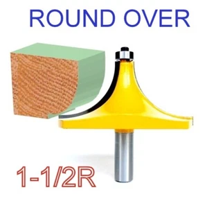1pc 1/2" SH 1-1/2" Radius Round Over Router Bit S - Picture 1 of 12
