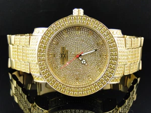 Mens New Canary Iced Bezel Khronos Jojino Joe Rodeo Genuine Diamond Watch - Picture 1 of 8