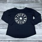 Juicy Couture Sleep Shirt Womens Large Black Long Sleeve Night Pj Top Soft