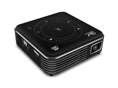 Smart Mini Projector Android 9.0 Portable 1080P 4K WiFi Bluetooth Home Projector - Image 1 of 4