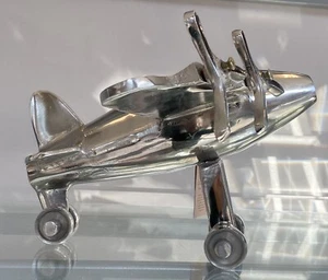 Vintage Flugzeug Flugzeug Aircraft Schreibtisch Modell Ornament poliert Väter Geschenk - Bild 1 von 14