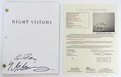 2000 NIGHT VISIONS Shooting Script Signed By Luke Perry & Nick Gomez JSA COA - Image 1 of 4