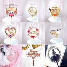 1 pz topper per torta acrilico felice anniversario decorazione torta