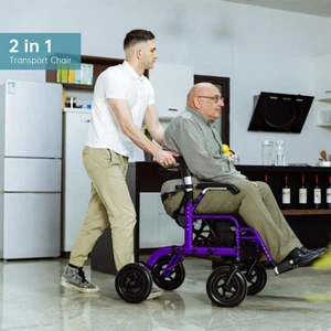 ELENKER Andador Todo Terreno Andador Médico Caminar Transporte Silla Ayuda para Personas Mayores - Imagen 1 de 6