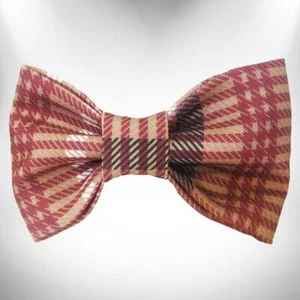 Walk-e-Woo Classic Brown Plaid Doggie Bow Tie - Picture 1 of 1