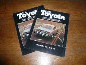 1976 Toyota Celica Corolla Corona Mark II Sales Brochure- Vintage - Two for One - Picture 1 of 5