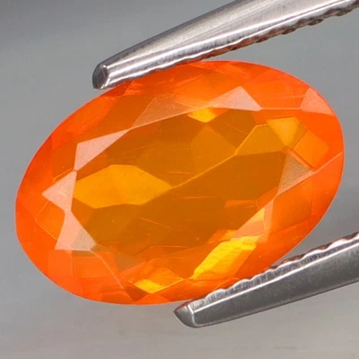 1.31Ct.Very Good Color! Natural Fanta Orange Red Mexican Fire Opal CLEAN! - Image 1 of 4