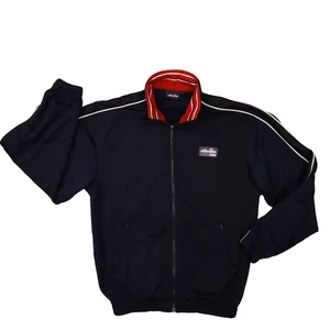 ellesse Navy Blue Mestizia Full Zip Track Jacket size Medium Retro Classic - Picture 1 of 12