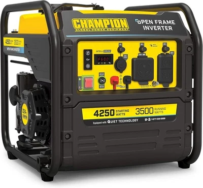 Champion Pwr. Equipment 4250Watt RV Ready Portable Open Frame Inverter Generator - Image 1 of 4