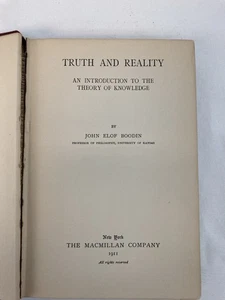 Truth and Reality: An Introduction to the theory of Knowledge | John Elof Boodin - Picture 1 of 8