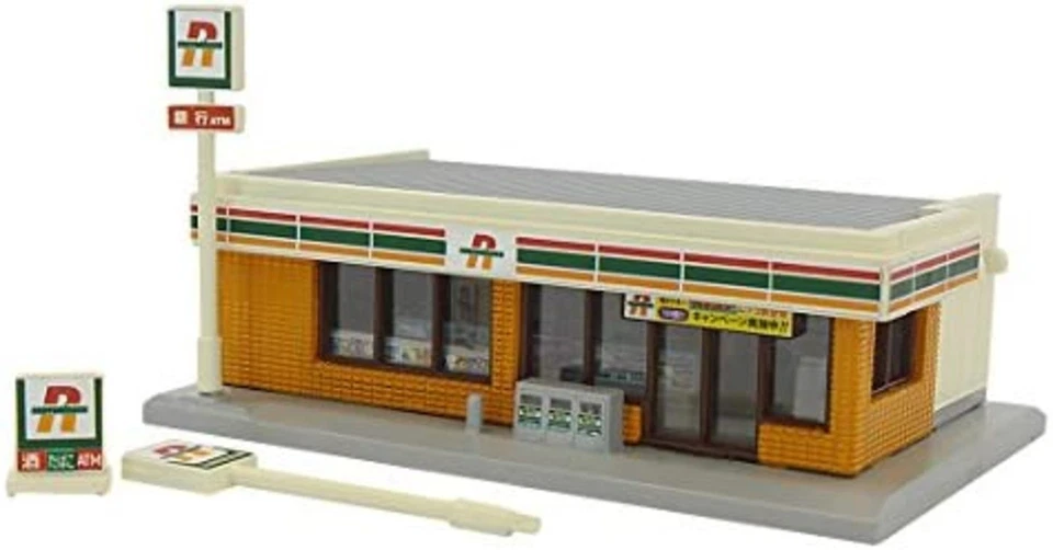 Rokuhan Z Scale S049-1 Train Layout Convenience Store Orange Color F/S w/Track# - Image 1 of 4