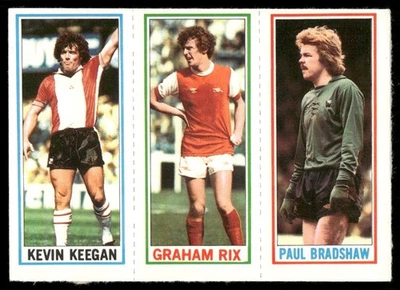 1981 Topps English League EPL Paul Bradshaw/Graham Rix/Kevin Keegan - Image 1 of 2
