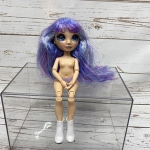 Muñeca de Moda Articulada Arco Iris Alto Sauce Violeta Desnudo Articulada con Zapatos - Imagen 1 de 4