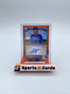 2025 Bowman Chrome Elorky Rodriguez CPA-ER 1st Orange Shimmer Refractor Auto /25 - Bild 1 von 3