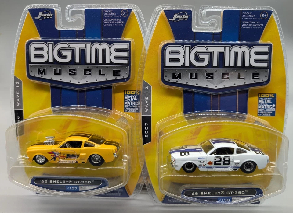Jada Toys Bigtime Muscle 2007 Wave 12 (137 и 138) '65 Shelby GT-350 пара - Изображение 1 из 1